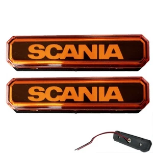 2x LED Begrenzungsleuchten Leuchte Scania Orange LKW 12/24V Seitenmarkierung - Bild 1 von 4