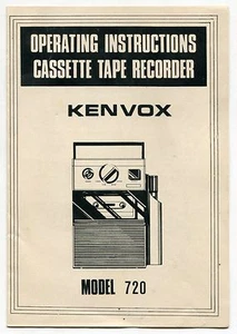Istruzioni per l'uso vintage: registratore a cassette modello 720 "KENVOX" - Foto 1 di 2