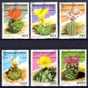 Flora - Kaktus Benin 1996 (7) Yvert Nr. 710 BF bis 710 BL gestempelt used - Bild 1 von 1