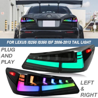 Luz trasera LED RGB para Lexus IS250 IS350 ISF 2006 2007-2013 lámpara trasera secuencial Foto 1 de 4