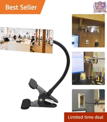 Clip On Security Mirror, Rectangular Convex 6.69" x 2.95" for Safety Use - Image 1 of 4