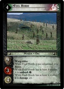 Lord of The Rings LOTR CCG TCG Helm's Deep 5R125 Foul Horde (AI) - Picture 1 of 1