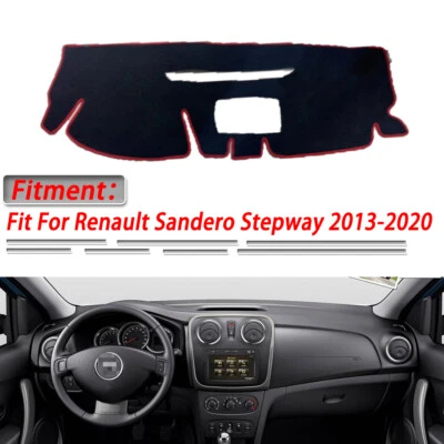 DashMat Cover Dashboard Non-slip Mat For Renault Sandero Stepway 2013-2020 - Изображение 1 из 4