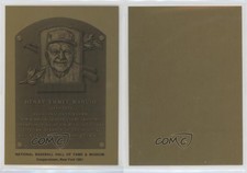 1981-89 Metallic Hall of Fame Plaques 1981 Heinie Manush HOF