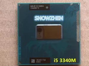 Intel Core i5-3340M CPU Dual-Core 2.7-3.4GHZ 3M SR0XA Socket G2 Laptop Processor - Picture 1 of 1