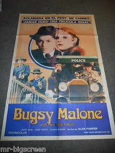 BUGSY MALONE - PÓSTER ORIGINAL ARGENTINA - 1976 - JODIE FOSTER - Imagen 1 de 1