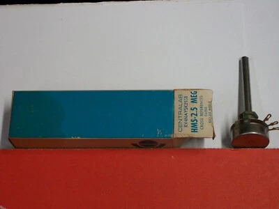 Electronics - NOS Centralab RV4NAYSK255B HMS 2.5 MEG Linear Potentiometer - Image 1 of 3