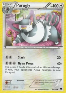 Purugly 94/122 X&Y Breakpoint Pokemon TCG Card - Picture 1 of 2