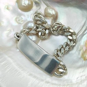 Sterling Silber 830S Armband Kette Bracelet Unisex Schweden, Vintage, 35,7g. - Bild 1 von 7
