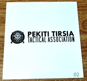 Pekiti Tirsia Tactical Association Martial Arts Decal Sticker - Picture 1 of 4