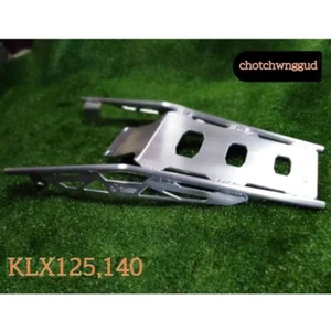Kawasaki KLX125 / 140g Rear Cargo Rack Silver Aluminum Motorcycle Parts Luggage - Picture 1 of 6