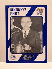 1989 Collegiate Collection Kentucky Wildcats Kentucky's Finest Adolph Rupp #35