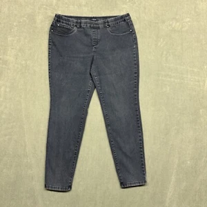 Charter Club Skinny Jeans Womens 16 Dark Blue Comfort Stretch Denim High Rise - Picture 1 of 6
