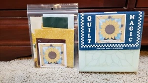 Quilt Magic Mini #541 Mini Sunflower No Sew Wall Hanging Kit Includes Fabric - Picture 1 of 4