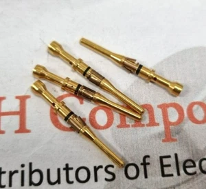 192991-0100                               Itt cannon Gold Plated Pins     X4 - Picture 1 of 1