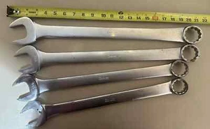 Snap On 4Pc Large SAE Combination Wrench Set 1 5/16" 1 5/8" OEX42 OEX52 12Pt - Picture 1 of 23