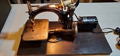 Antique Willcox & Gibbs Sewing Machine 1899 Works, W Book & Case See Description • 500€
