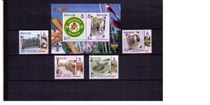 Bermuda ca 2007 scout scouting Baden powell flag child scoutismo 4v + ms2v mnh - Picture 1 of 3