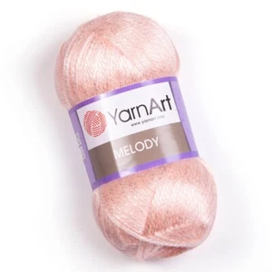 YarnArt Melody Shiny, Satin Soft metallic aran knitting yarn 5 x 100g colour 896 - Picture 1 of 2