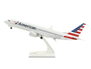 1:200 31CM RISESOON American BOEING 737 MAX 8 Airplane ABS Plastic Plane Model - Picture 1 of 14