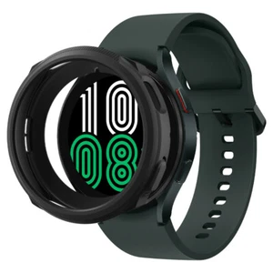 Etui Galaxy Watch 4 | Spigen [ Płynne powietrze] Odporna na wstrząsy smukła matowa czarna pokrywa - Zdjęcie 1 z 29
