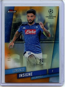 2019-20 Topps Finest UEFA Champions League ORANGE #34 Lorenzo Insigne #22/25 - Picture 1 of 2