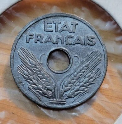 1941 (UNC)  France 20 Centimes  World Coin - Image 1 of 2