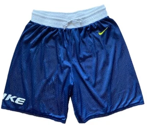 Pantalones Cortos de Baloncesto NIKE Para Hombres Reversibles Talla Mediana M Azul/Blanco DriFit Swoosh - Imagen 1 de 9