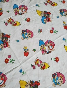 Vintage 1992 Norfin Troll Kellwood Twin Flat Sheet 86" x 62" No Holes~No Stains - Picture 1 of 5