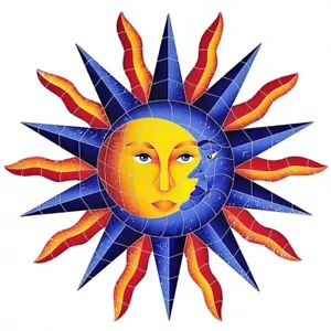 Azulejo de cerámica Sun Moon Pool mosaico baño patio terraza bar mesa pared - Imagen 1 de 1