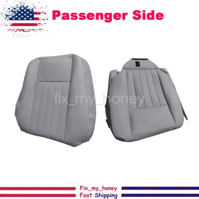Passenger Bottom Top PERF Leather Seat Cover Gray For 03-06 Lincoln Navigator Foto 1 de 4