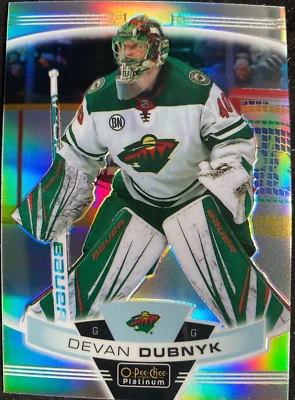 2019-20 O-Pee-Chee Platinum Rainbow #85 Devan Dubnyk Minnesota Wild - Image 1 of 2