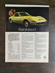 Buick Opel GT 1970 de colección página completa anuncio original - 1022 - Imagen 1 de 1