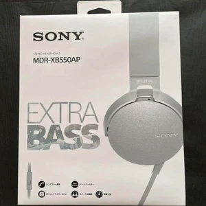 Sony MDR-XB550AP Extra Bass On-Ear Kopfhörer grauweiß mit Karton gebraucht - Bild 1 von 6