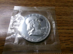 1961 P Silver PROOF Franklin Half Dollar 50 Cents Proof Set Cello - Picture 1 of 2
