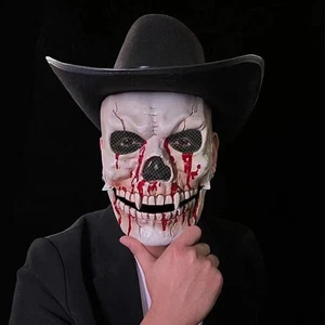 Adjustable Halloween Skull Masks Scary Skull Headgear Carnival Celebration - Picture 1 of 20