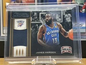 2012-13 Panini Threads James Harden #43 Authentic Threads Jersey - Picture 1 of 13