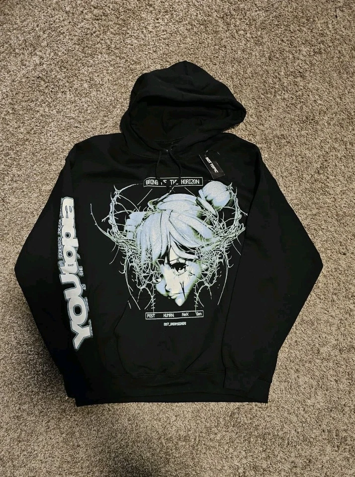 Sudadera con Capucha Bring Me The Horizon Post Human: Nex Gen Talla Grande Personaje Anime Foto 1 de 2