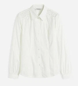 Bluse Gr. 50 Wollweiß Damenbluse Hemd Top Shirt Tunika Oberteil Neu - Bild 1 von 1