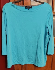 Jones Of New York Signature Damen Oberteil Blau 3/4 Arm XL - Bild 1 von 1