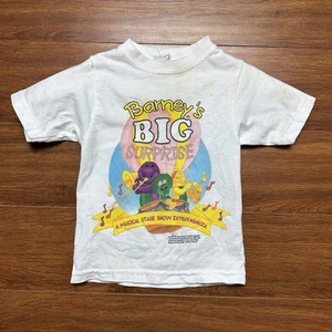 Vtg 1996 Barney’s Big Surprise Tour Shirt 2T Barney Friends Musical Show USA 90s - Picture 1 of 10