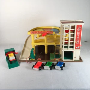 Vintage 1977 Fisher Price Little People Play Family Action Garage No People - Bild 1 von 20