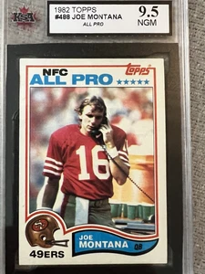 1982 Topps #488 Joe Montana 2nd Year  In Near Gem Mint 9.5 - Picture 1 of 2