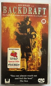1991 VHS VIDEO RON HOWARD'S BACKDRAFT - KURT RUSSELL WILLIAM BALDWIN SCOTT GLENN - Picture 1 of 1