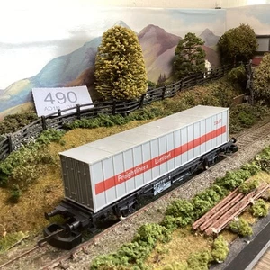 LIMA #2871 4-WHEEL FLAT CONTAINER WAGON FREIGHTLINERS LIMITED BOXED (490) - Picture 1 of 8