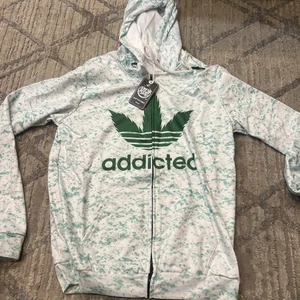 Fresh Hoods Hoodie mit Reißverschluss - Addicted - Größe M - Bild 1 von 4
