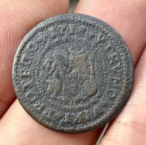 Moneda 2 Maravedís 1718 BARCELONA . FELIPE V - Imagen 1 de 4