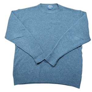Vintage Pendleton Wool Sweater Mens XL Blue Knit Shetland Wool Classic Ranchwear - Picture 1 of 9