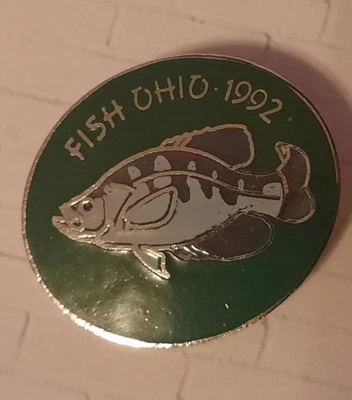 Pin Fish Ohio 1992 esmaltado mierda Foto 1 de 2
