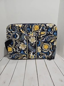 Cartera rígida para computadora portátil Vera Bradley cubierta de tela azul Ellie retirado - Imagen 1 de 12